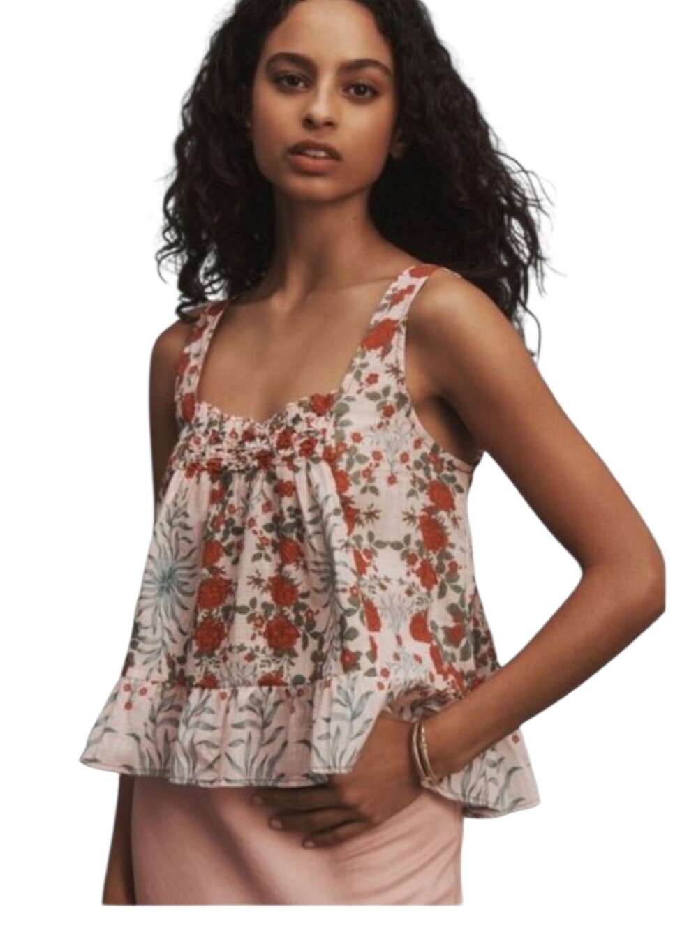 Maeve Anthropologie Mixed Print Swing Tank Size Small